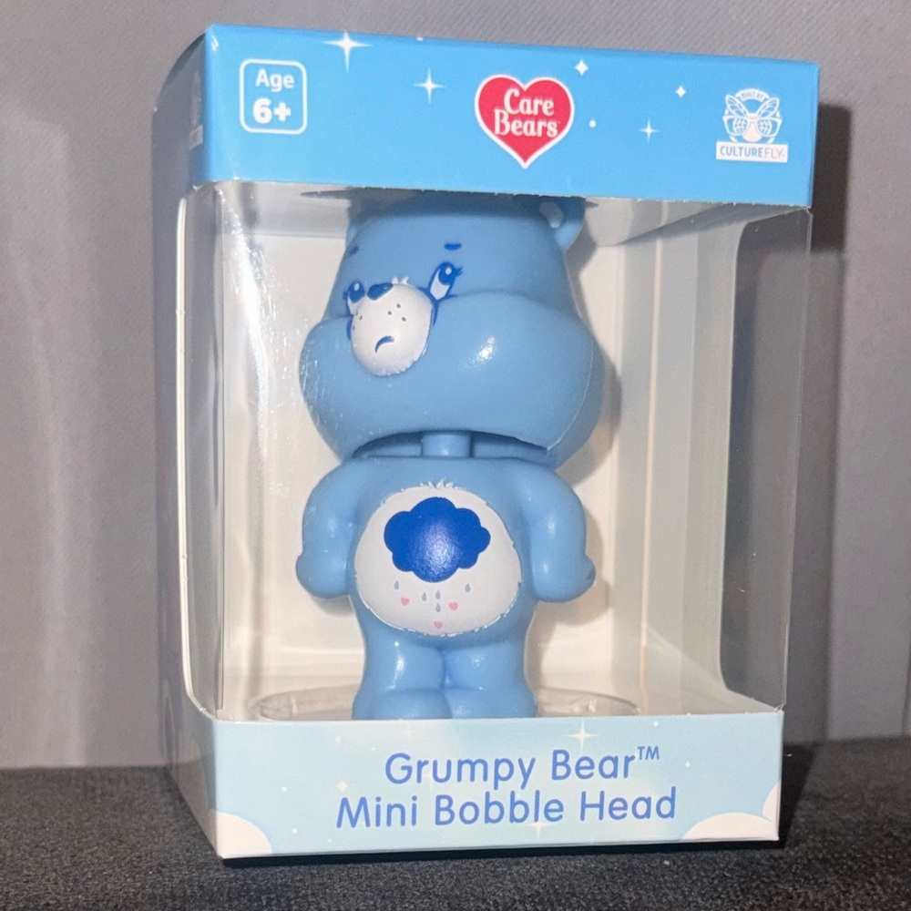 Care Bear Grumpy Bear bobble head NEW
